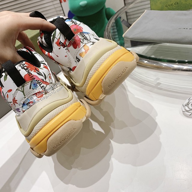 gucci古馳頂級版本情侶款Gucci x Balenciaga古馳x巴黎世家聯名款2021新款Triple S厚底運動鞋老爹鞋 dx2795